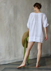 Linen White Tunics