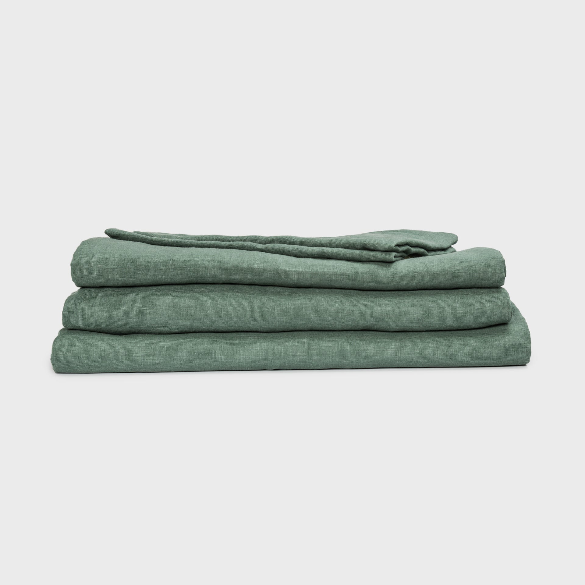 Green Linen Bed Sheets