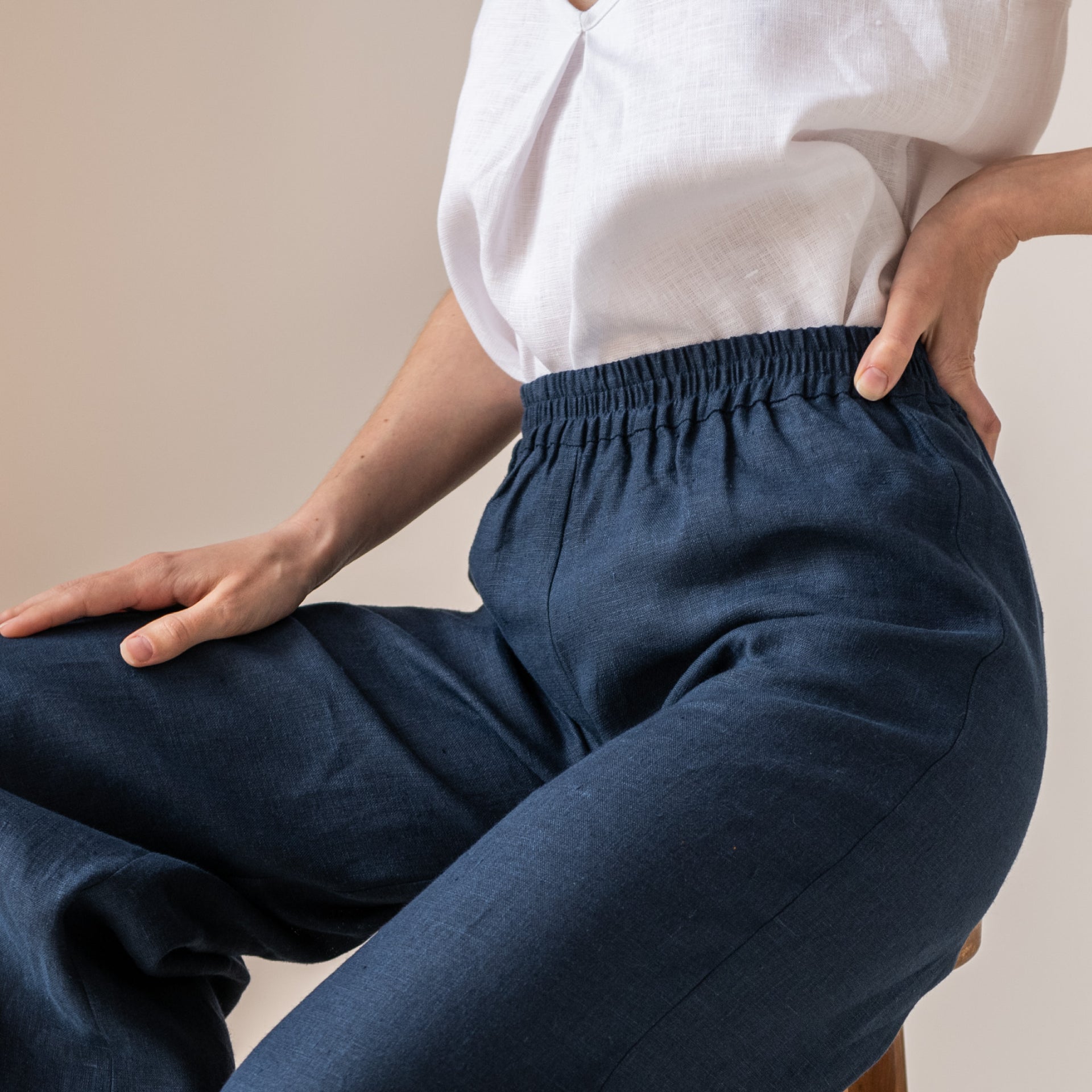 Kimono Linen Pants
