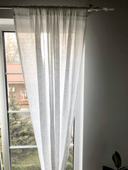 White Linen Sheer