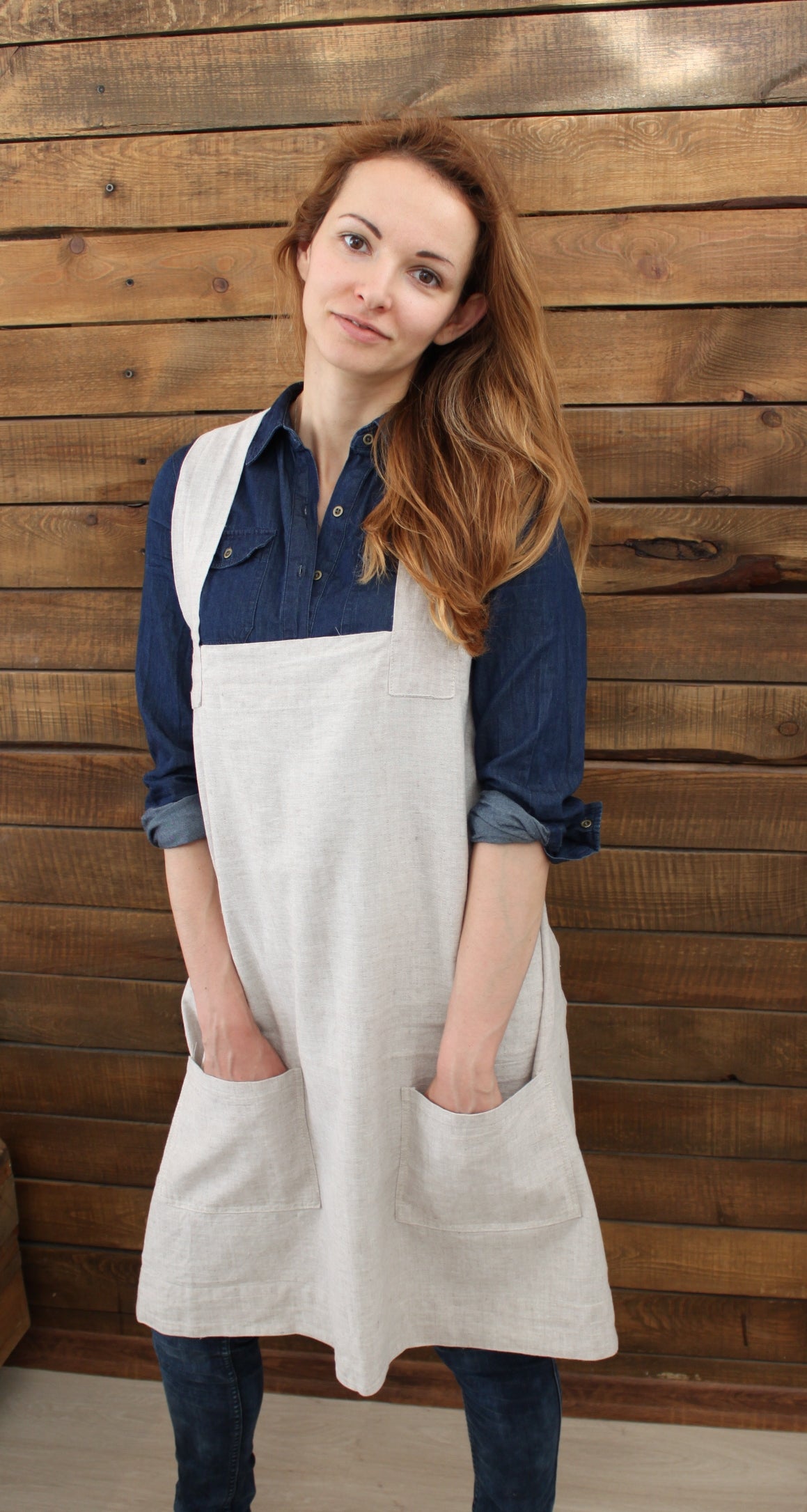 Linen No-Tie Cross Back