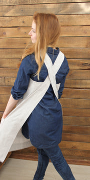 Linen No-Tie Cross Back