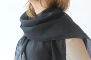 Flax Linen Scarf Wrap Shawl