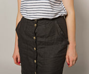 Linen Pencil Skirt