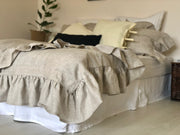 Linen Duvet Set Ruffled