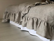 Linen Duvet Set Ruffled