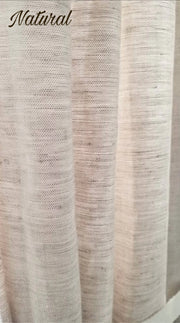 Double Pinc Pleat Sheer, Color:Natural