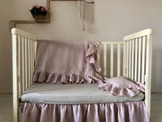 Flax Linen Crib Skirt