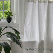 Linen Shower Curtain, Color: Off-White