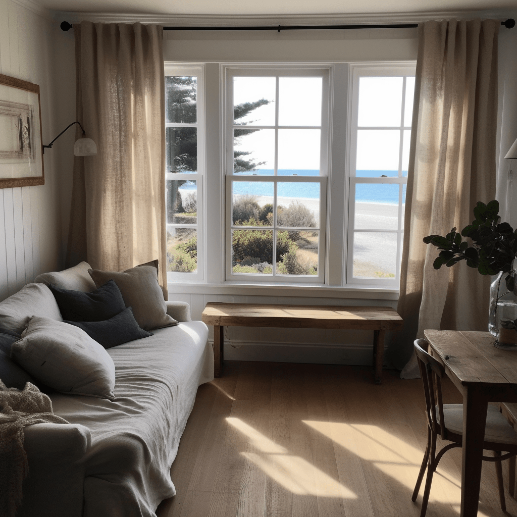 Unlined Natural Color Curtains