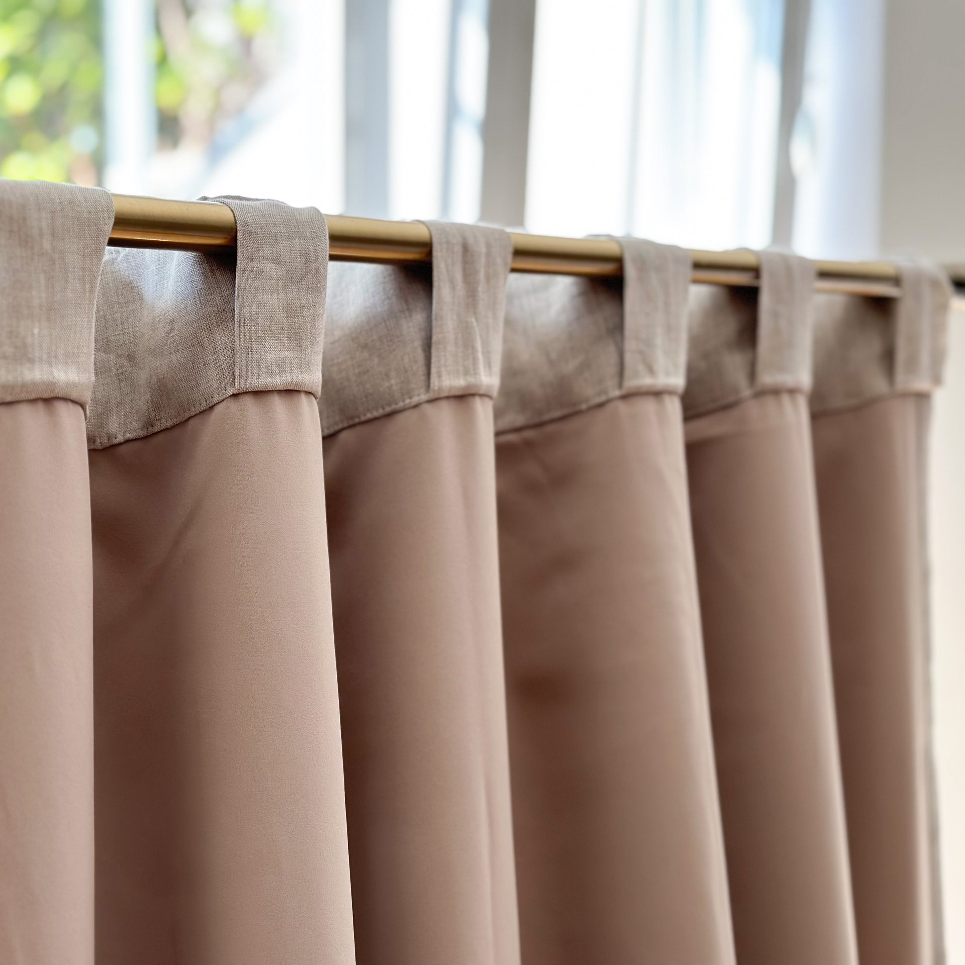 Lining linen curtains