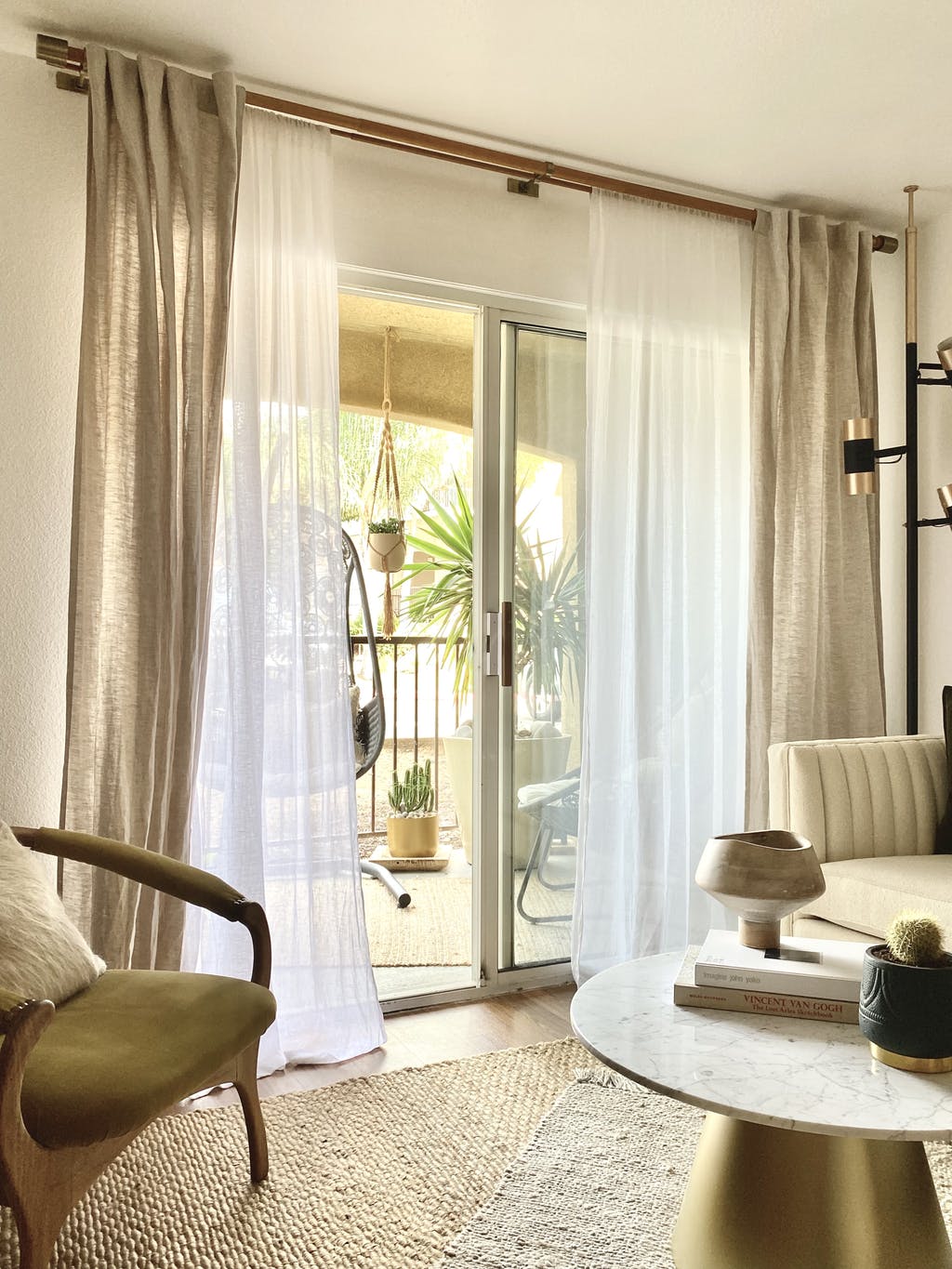 Unlined Drapery Unlined Linen Curtains - Custom & Redy-Made