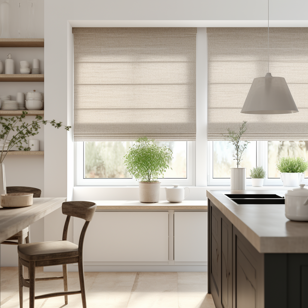 Linen Roman Shades