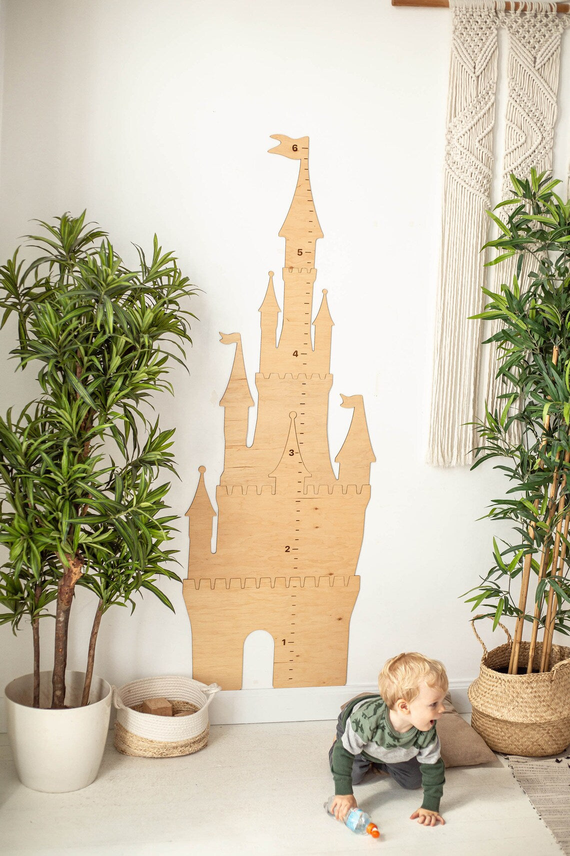 Growth Chart Wooden Markers - Castle