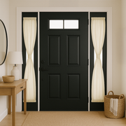 Cream sidelight curtains
