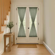 Asparagus long french door curtains