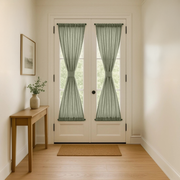 Asparagus long french door curtains