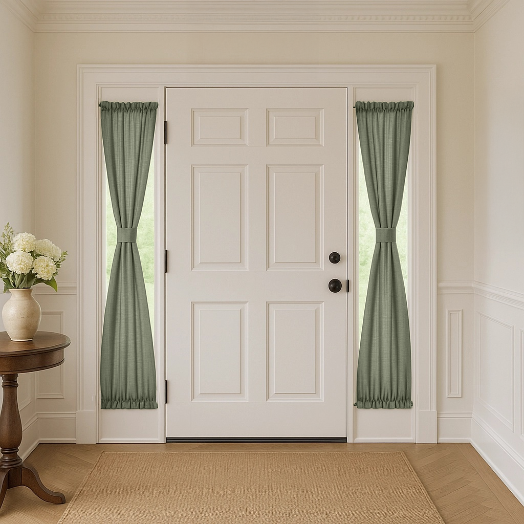 Asparagus sidelight curtains