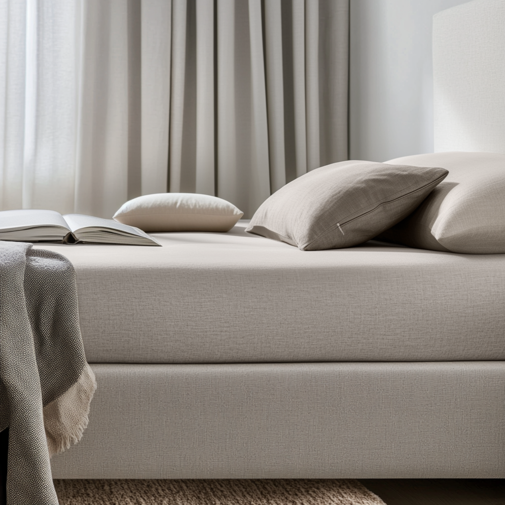 Natural Washed Linen Deep Pocket Fitted Sheet