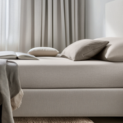 Natural Washed Linen Deep Pocket Fitted Sheet