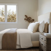 Natural Washed Linen Deep Pocket Fitted Sheet