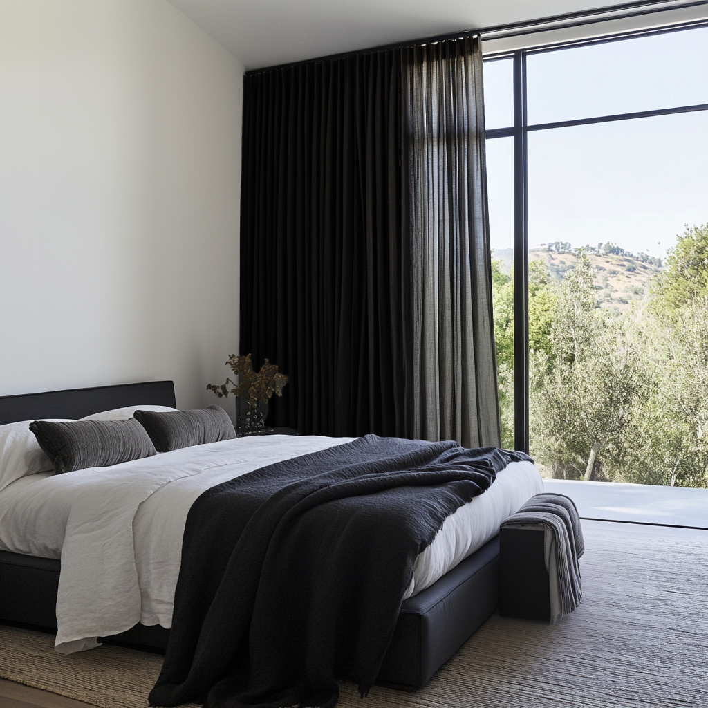 Black Bedroom Curtains