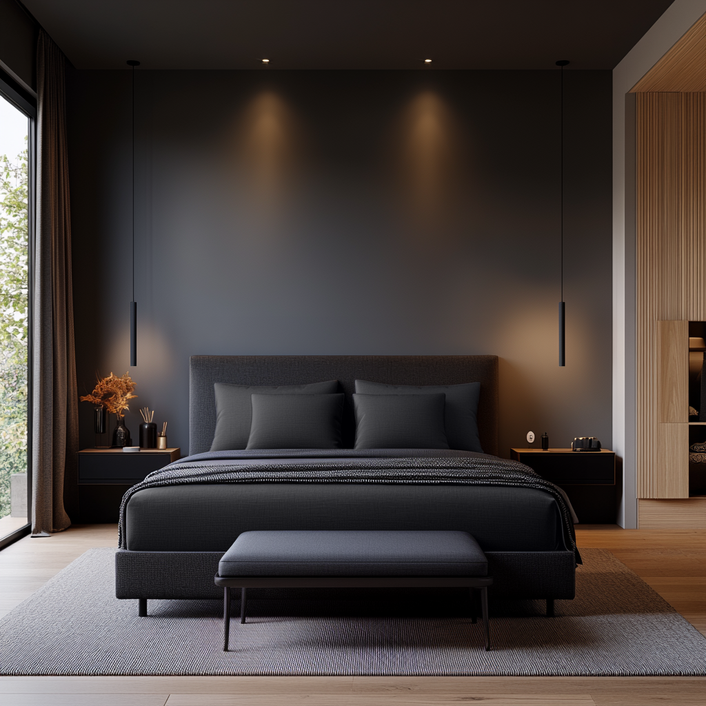 Black Washed Linen Deep Pocket Fitted Sheet 