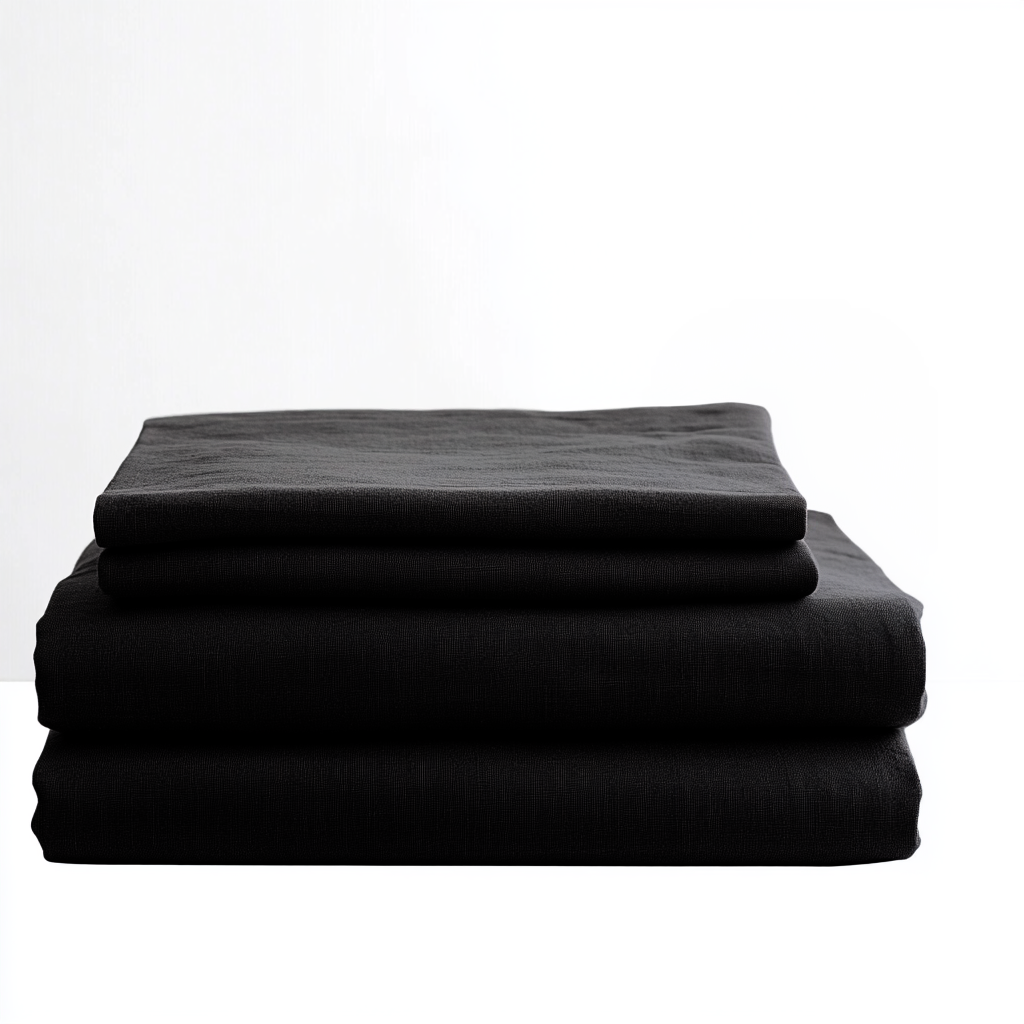 Black Linen Sheet Set