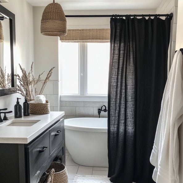 Black Shower Curtain