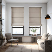 Natural Blackout Roman Shades