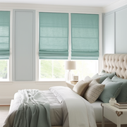 Aquamarine Roman Shades