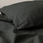 Charcoal Grey Linen Sheet Set