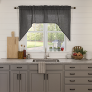 Dim Grey Linen Swag Valance Curtain