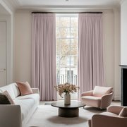 Dusty Pink Pencil Pleat Blackout Curtains