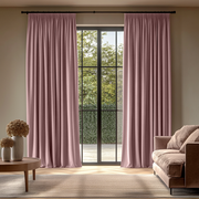 Dusty Rose Pencil Pleat Curtains 