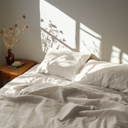 Ecru Beige Heavy Weight Linen Flat Sheet