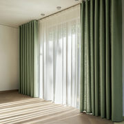 Asparagus Green Grommet Curtains for Wide Curtains - Unlined