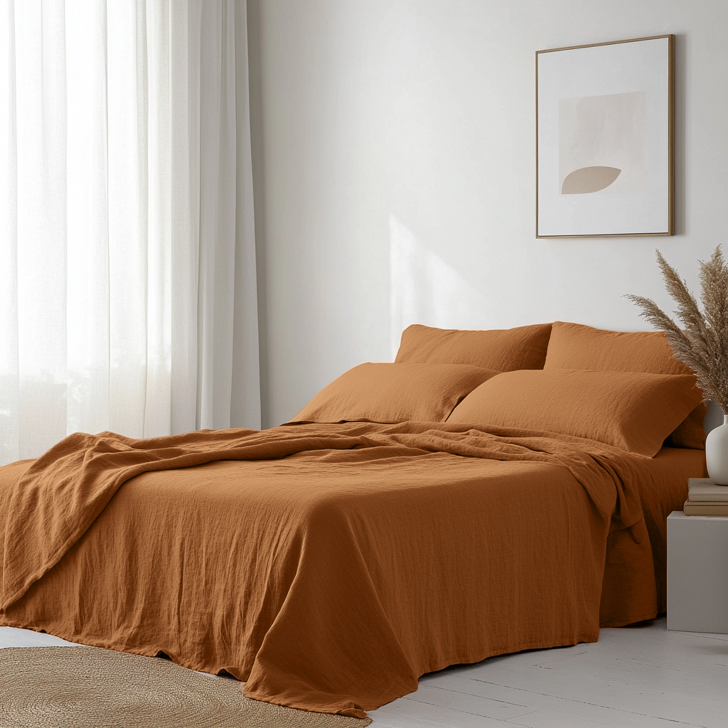 Heavy Weight Clay Linen Flat Sheet