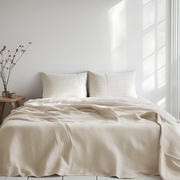 Heavy Weight Ecru Linen Sheet Set