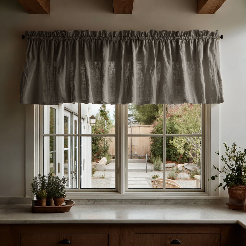 Natural Heavyweight Linen Valance