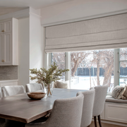 Natural Linen Blackout Roman Shades