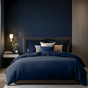 Royal Blue Linen Duvet Cover