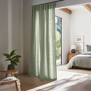 Asparagus Linen Multitape Doorway Curtain