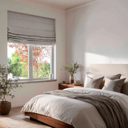 Natural Linen Blackout Roman Shades