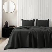 Charcoal Grey Linen Sheet Set