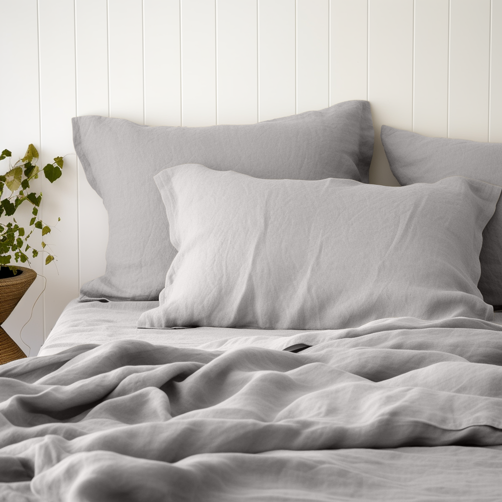 Stone Grey Linen Sheet Set