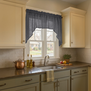 Dim Grey Linen Swag Valance Curtain