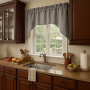 Natural Heavy Weight Linen Swag Valance Curtain