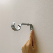 Matte Nickel Adjustable Metal Curtain Rod