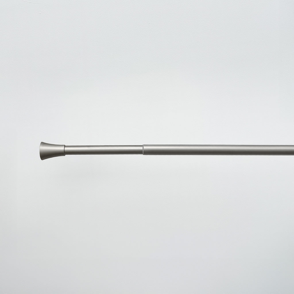 Matte Nickel Adjustable Metal Curtain Rod